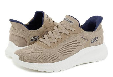 کرمچ ورزشی مردانه اسکیچرز اصلی مدل Skechers Slip-ins: BOBS Squad Chaos - Solid Step