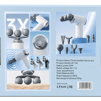 ماساژور تفنگی هشت کاره LIGHT AGE