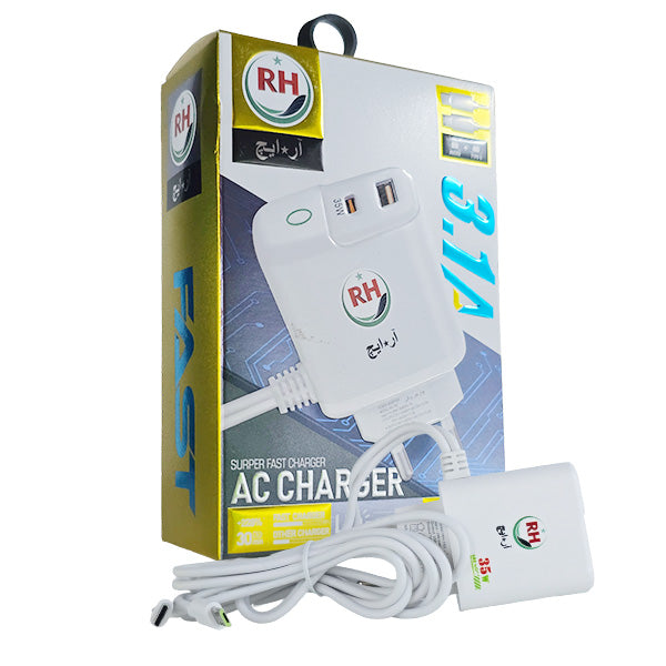 شارژر ۳۵ وات پرقدرت دو پورته سوپر فست