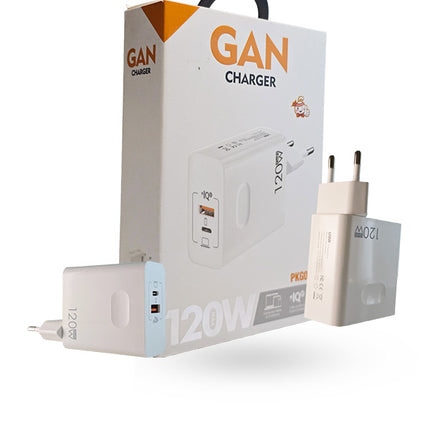 شارژر GaN 120 وات؛ قدرت بالا برای موبایل، لپتاپ و دستگاههای هوشمند