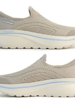 Skechers Slip-ins Relaxed Fit: GO WALK Arch Fit N-Joy - Arianne women's walking shoes in the color Taupe (TPE) - 125843 - کفش زنانه اسکچرز